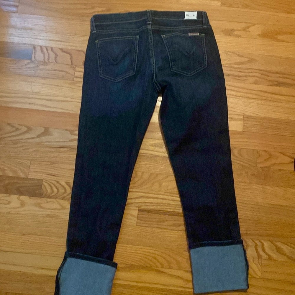 Husdon crop muse skinny jean with 5"cuff size 27